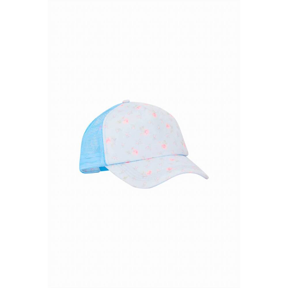 NEW LOVESHACKFANCY women's joni trucker hat in chapparal blue